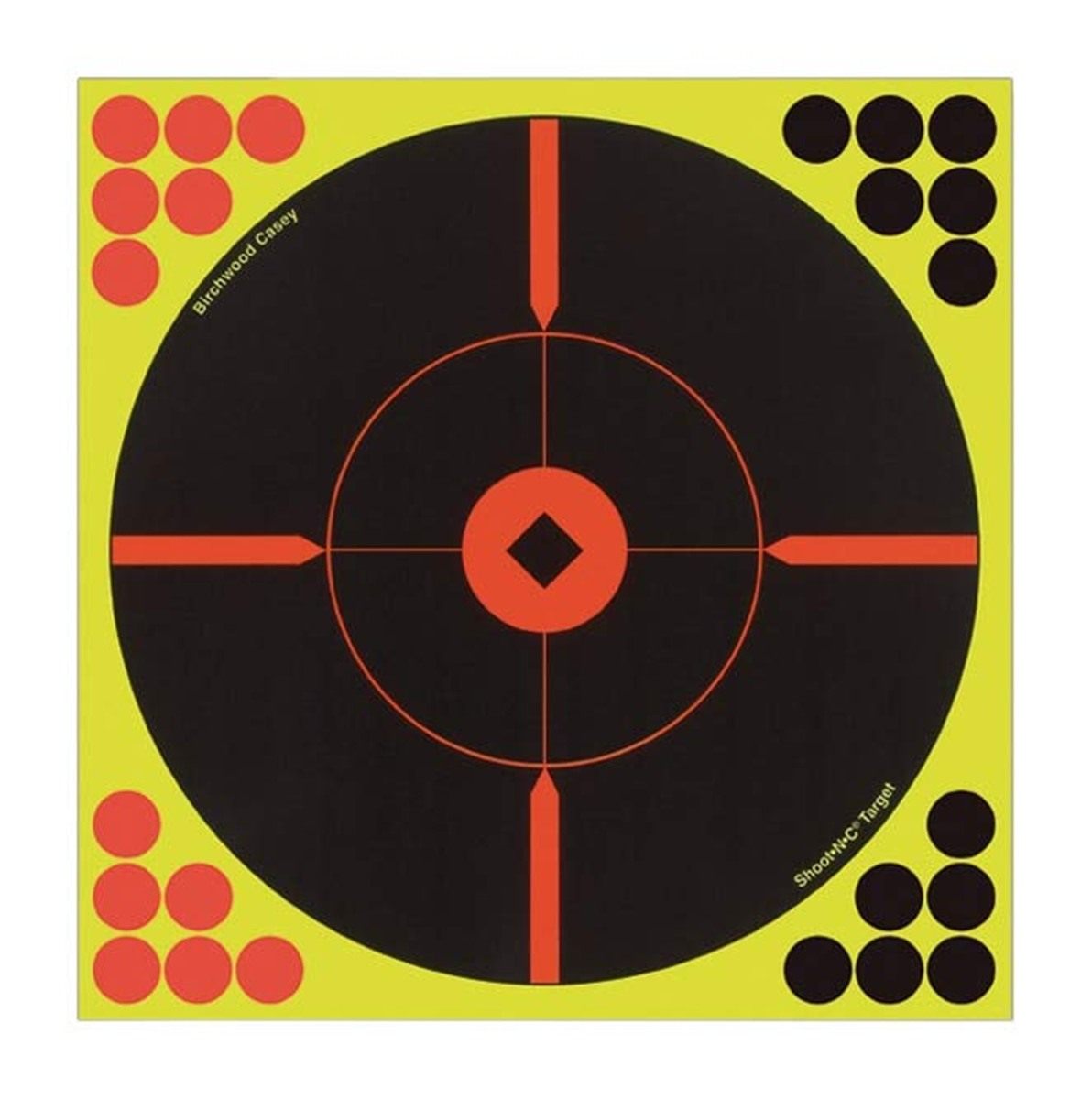 Shoot N C 12 Inch Bullseye Targets - 5 Count Pack with 120 Pasters view 2