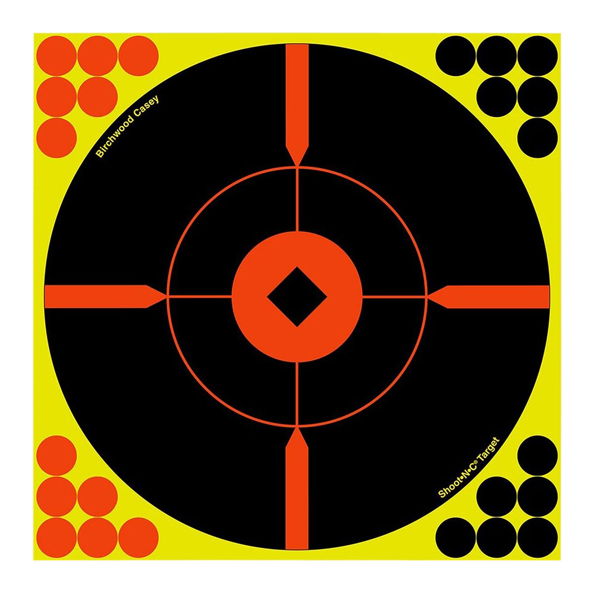 Birchwood Casey Shoot-N-C 12 Inch Bullseye Targets - 100 Count Pack With 2