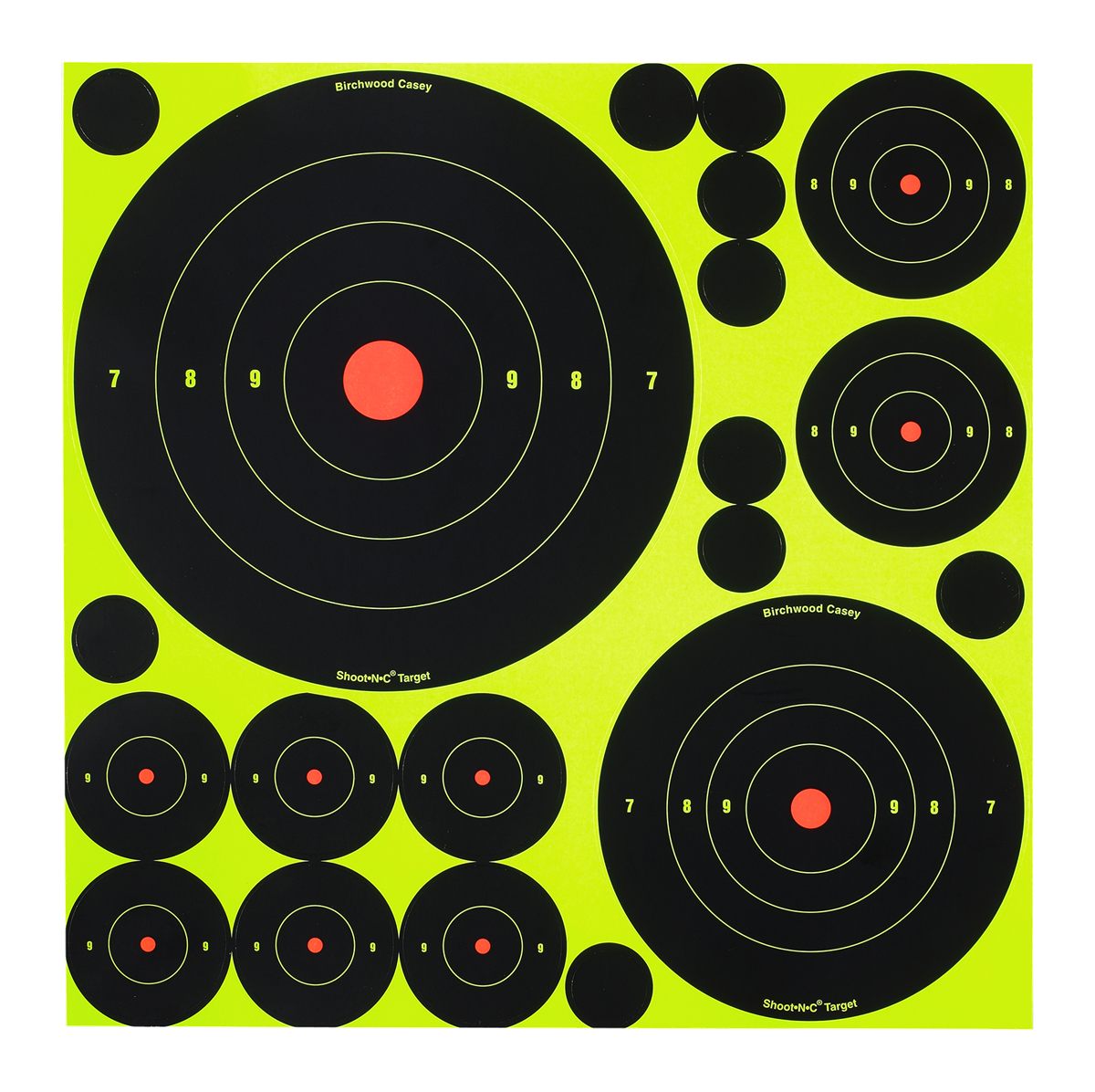 Birchwood Casey Shoot - N - C Self - Adhesive Target Variety Pack (5 sheets