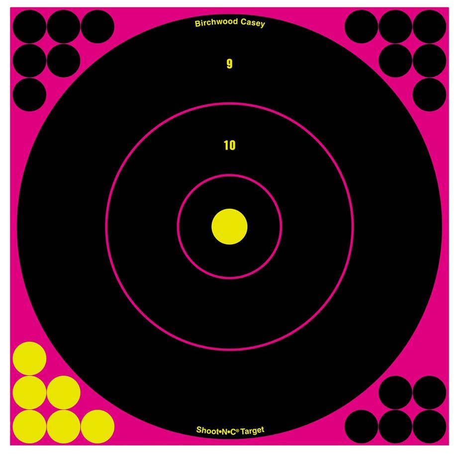Birchwood Casey 34027 Shoot-N-C Reactive Target Self-Adhesive Paper Black/P
