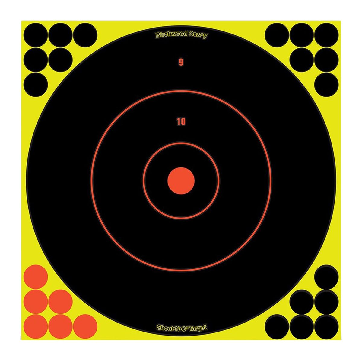 Birchwood Casey 34070 Shoot-N-C Reactive Target Self-Adhesive Paper Black/Y