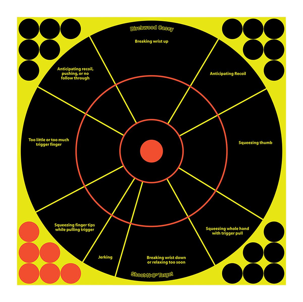 Shoot N C Handgun Trainer Targets - 50 Count