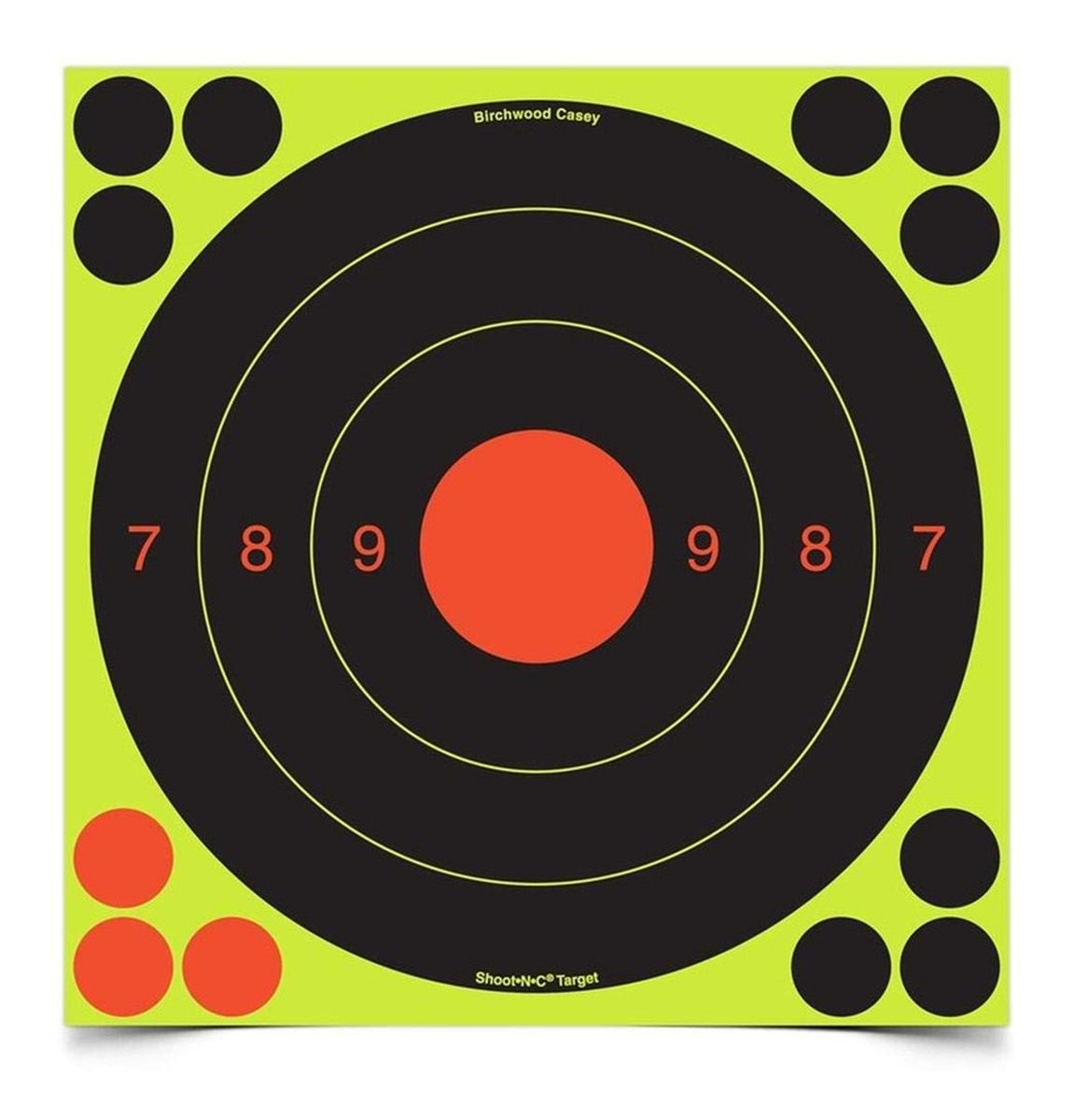 Birchwood Casey Shoot-N-C Targets, 8 Bullseye, 6 + 24 Pasters