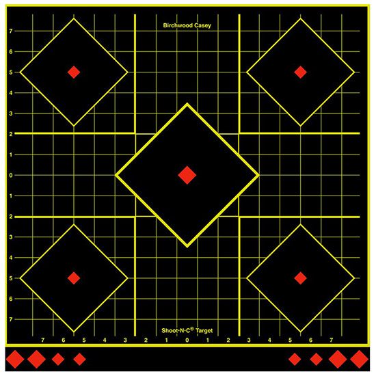 Birchwood Casey Shoot-N-C 17.25in Sight-in Reactive Targets - Highly Visibl view 2