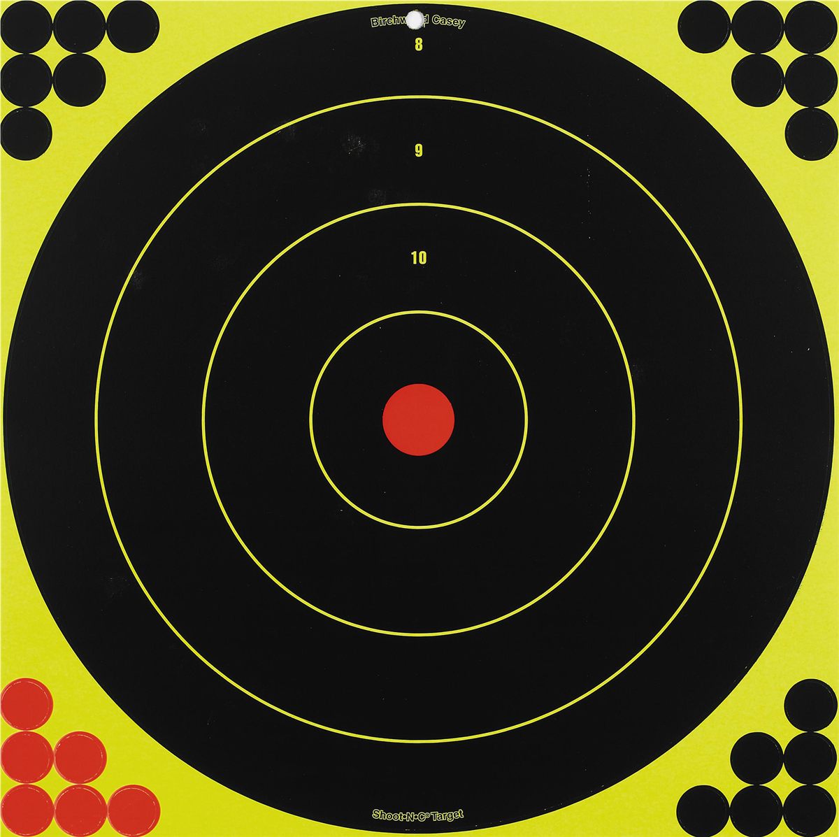 Birchwood Casey Shoot-N-C 17.25in Bull's-Eye Reactive Targets - Highly Visi