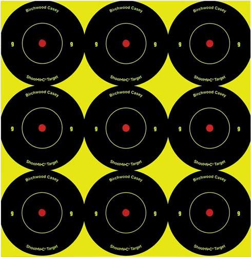 Birchwood Casey Shoot-N-C 2in Bull's-Eye Reactive Targets - Highly Visible view 3