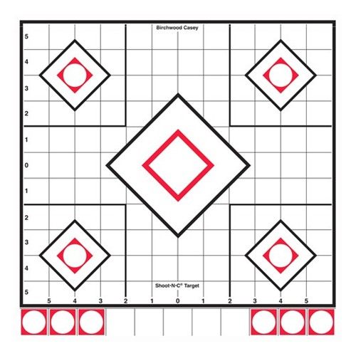 Birchwood Casey Shoot-N-C 12in White Black Sight-In Reactive Target - Highl view 3