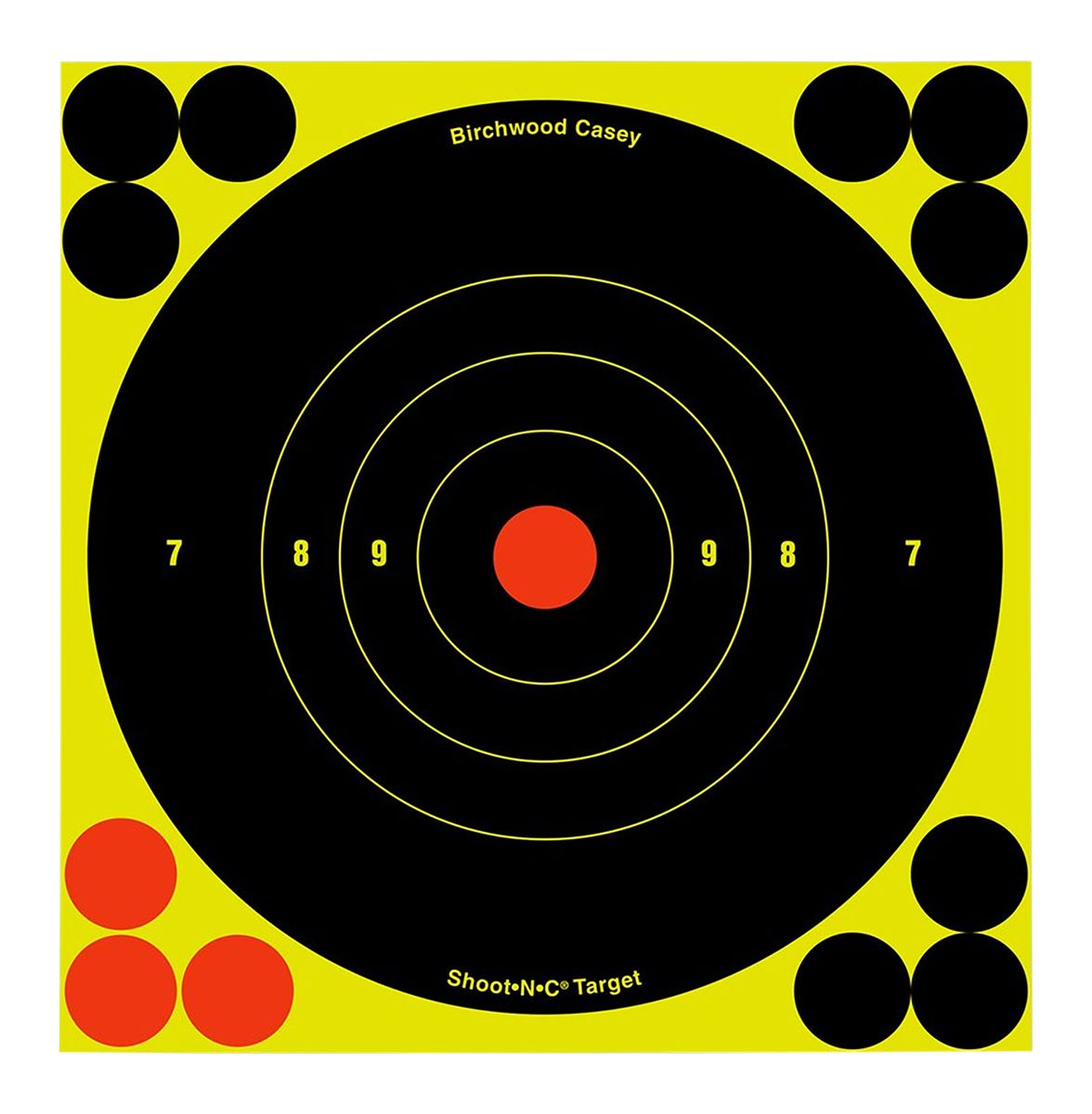Birchwood Casey 34550 Shoot-N-C Reactive Target Self-Adhesive Paper Black/Y