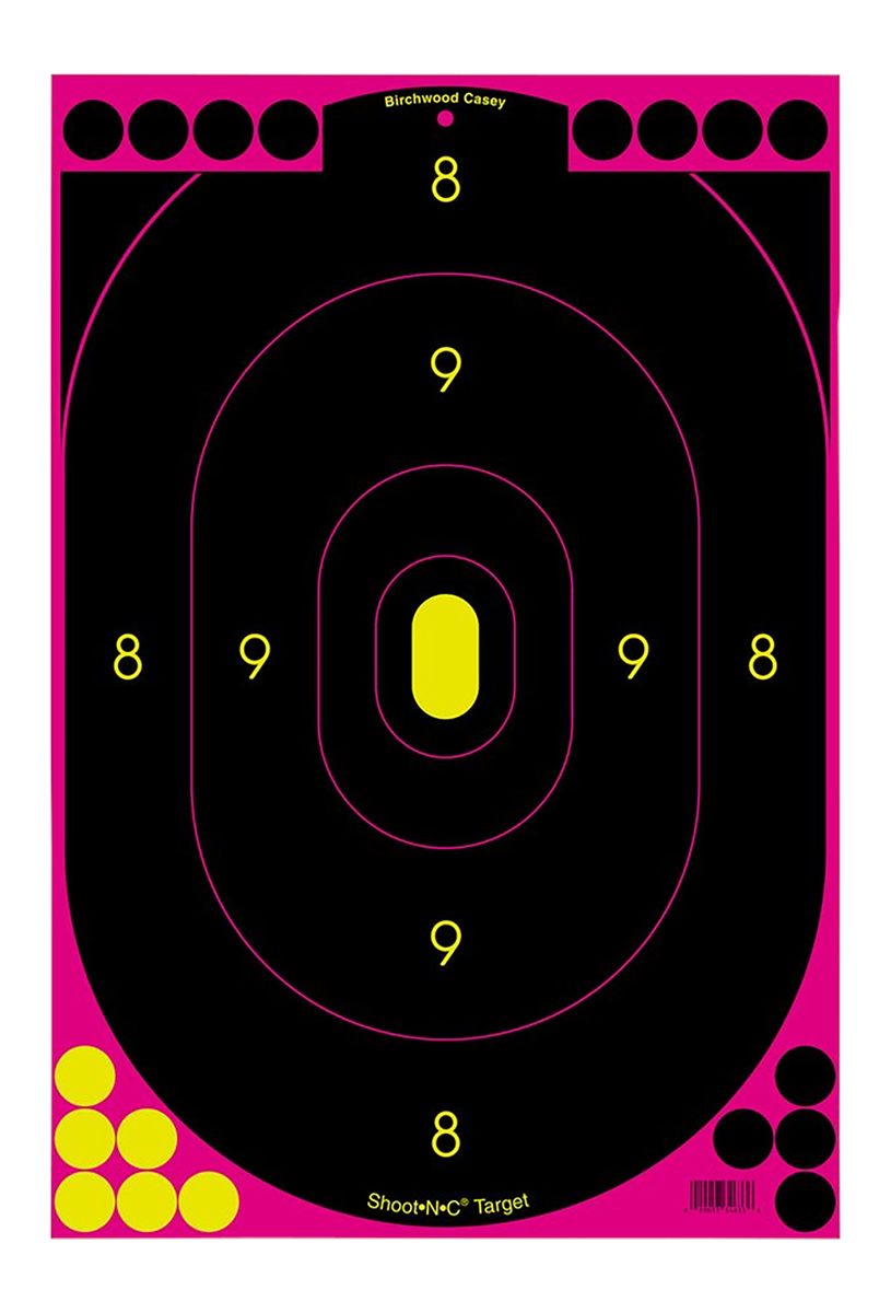Birchwood Casey 34633 Shoot-N-C Reactive Target Self-Adhesive Paper Black/P