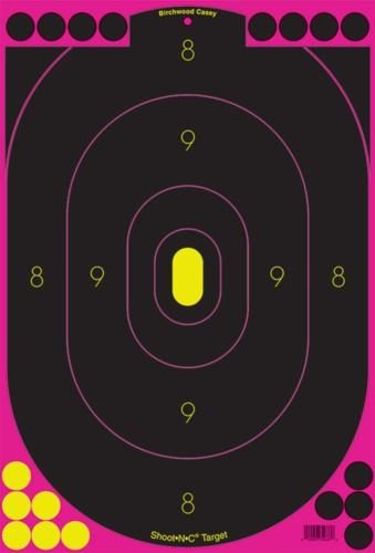 Birchwood Casey Shoot 'n' C Pink 12 x 18-Inch Silhouette Target, 5 Targets view 2