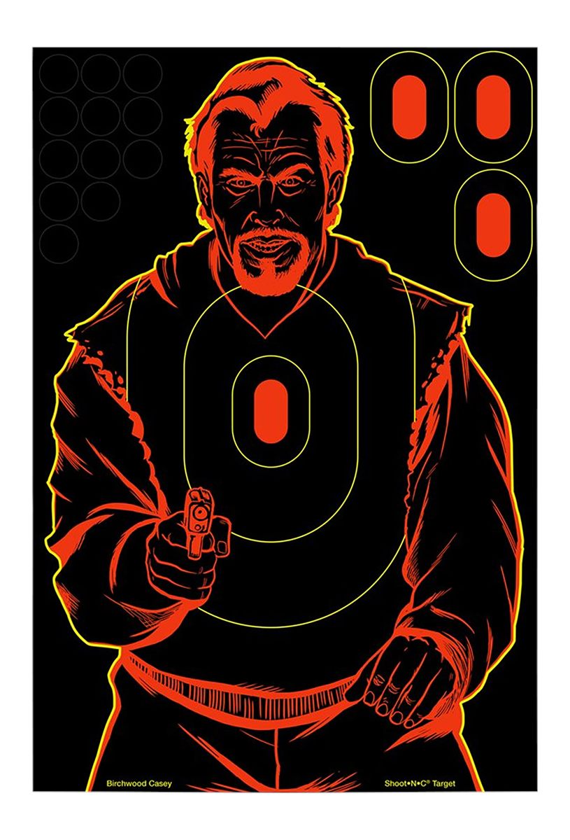 Birchwood Casey Shoot-N-C Bad Guy Target - - 12 Count