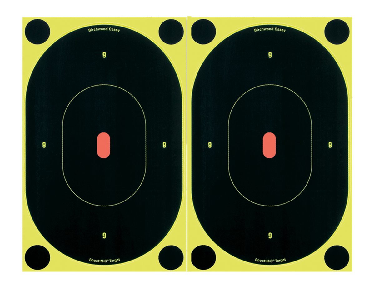 Birchwood Casey Shoot-N-C 7-Inch Silhouette Target, Pack of 12