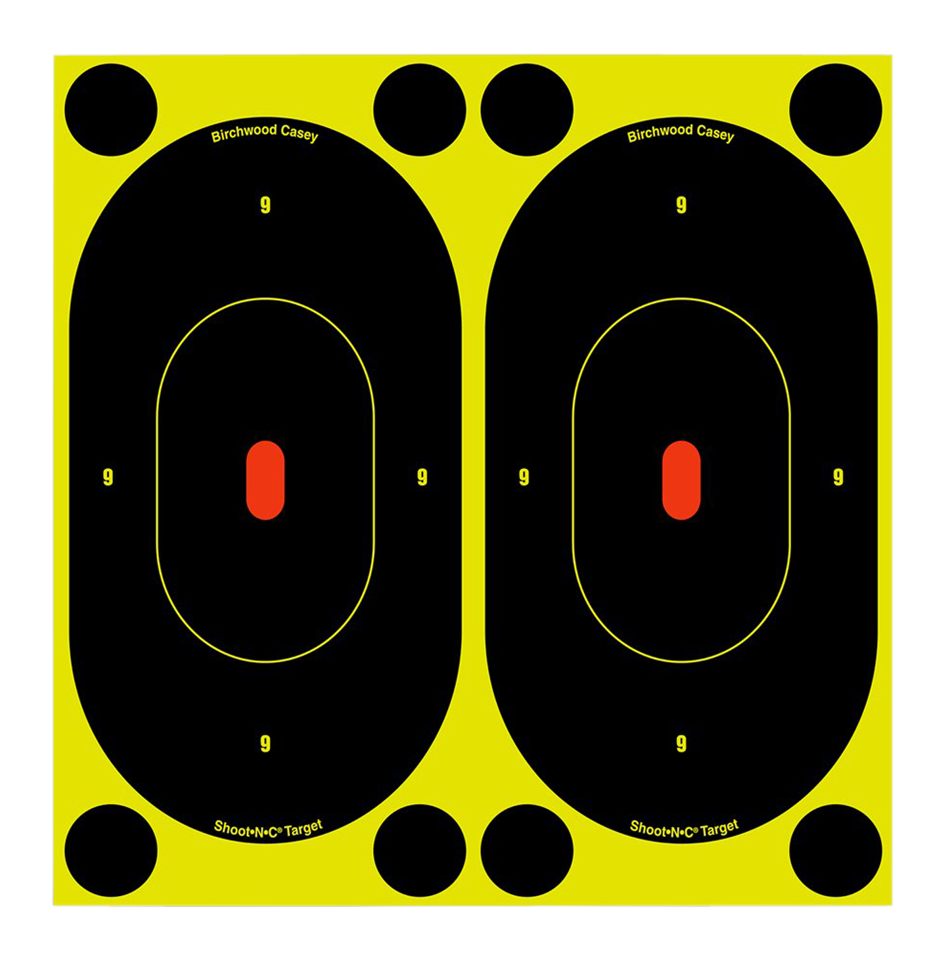 Birchwood Casey Shoot-N-C 7in Oval Silhouette Target - 60