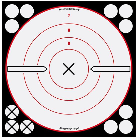 Birchwood Casey BWC 34802 Shoot-N-C Bullseye 8in view 2