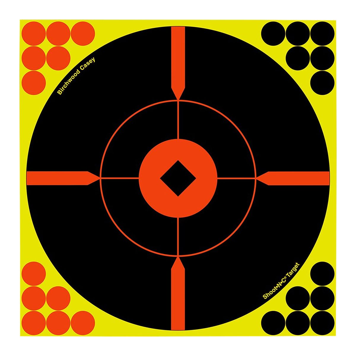 Birchwood Casey Shoot-N-C 8-Inch Round Target 50 Pack, - Targers, 200 Paste