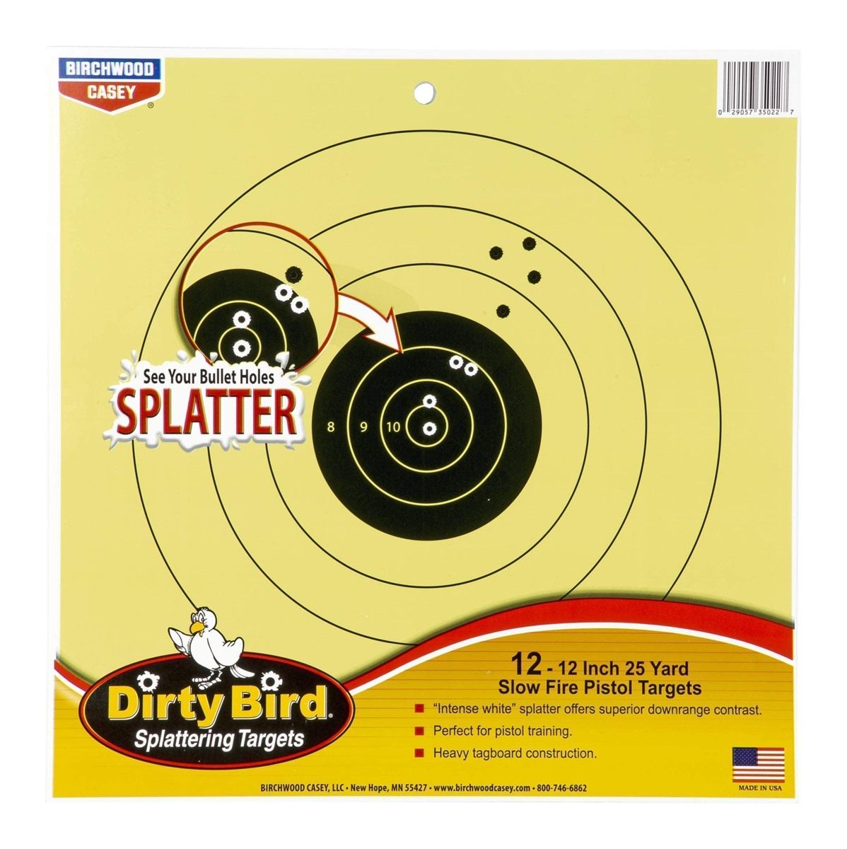 Birchwood Casey Non-Adhesive Dirty Bird Reactive Targets Practice Shooting