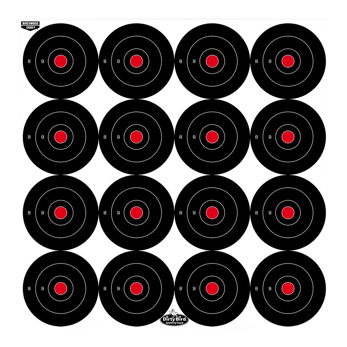 Birchwood Casey Non-Adhesive Dirty Bird Bull's-Eye Small Targets Practice S