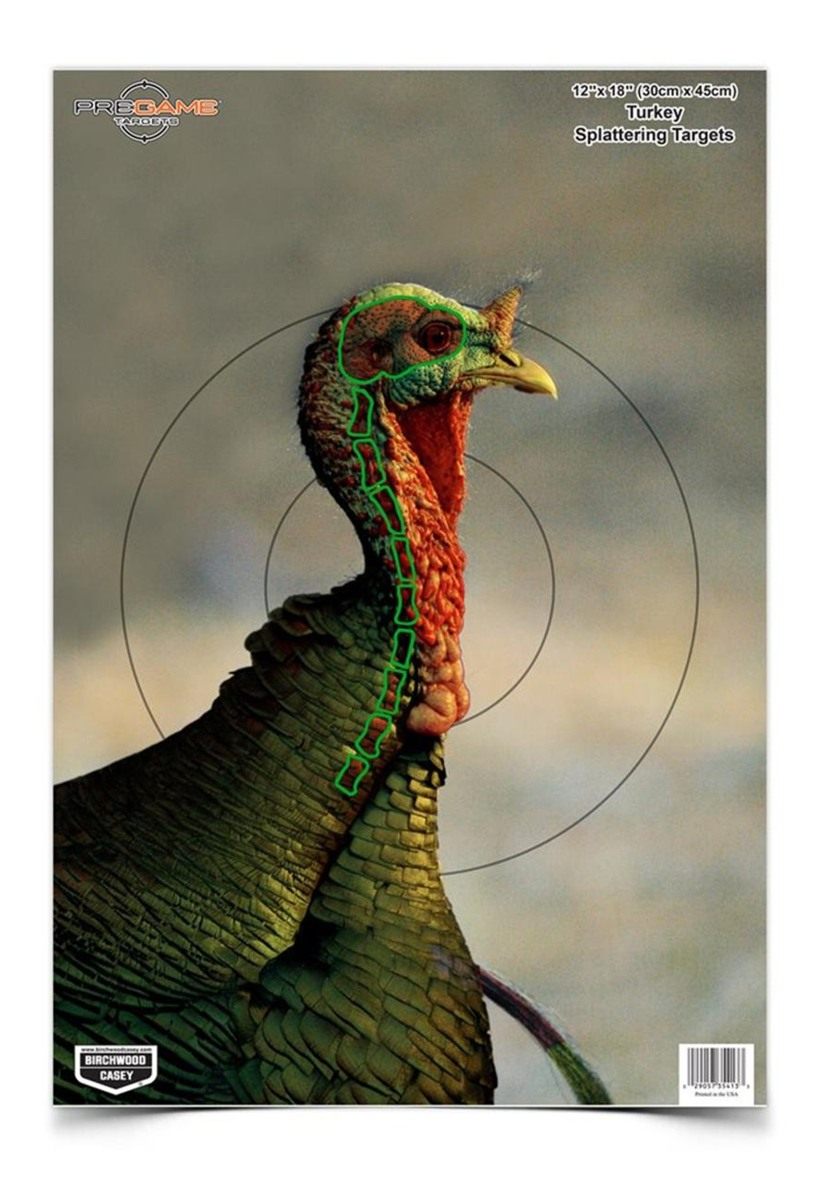 Birchwood Casey 35403 Shooting Target Pre Game Turkey 12 x 18, 8-Pack view 4