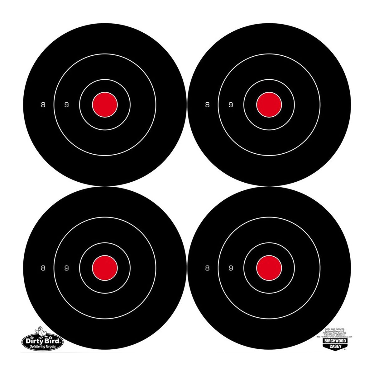 Birchwood Casey Dirty Bird Round Target (Pack of 12), 6-Inch
