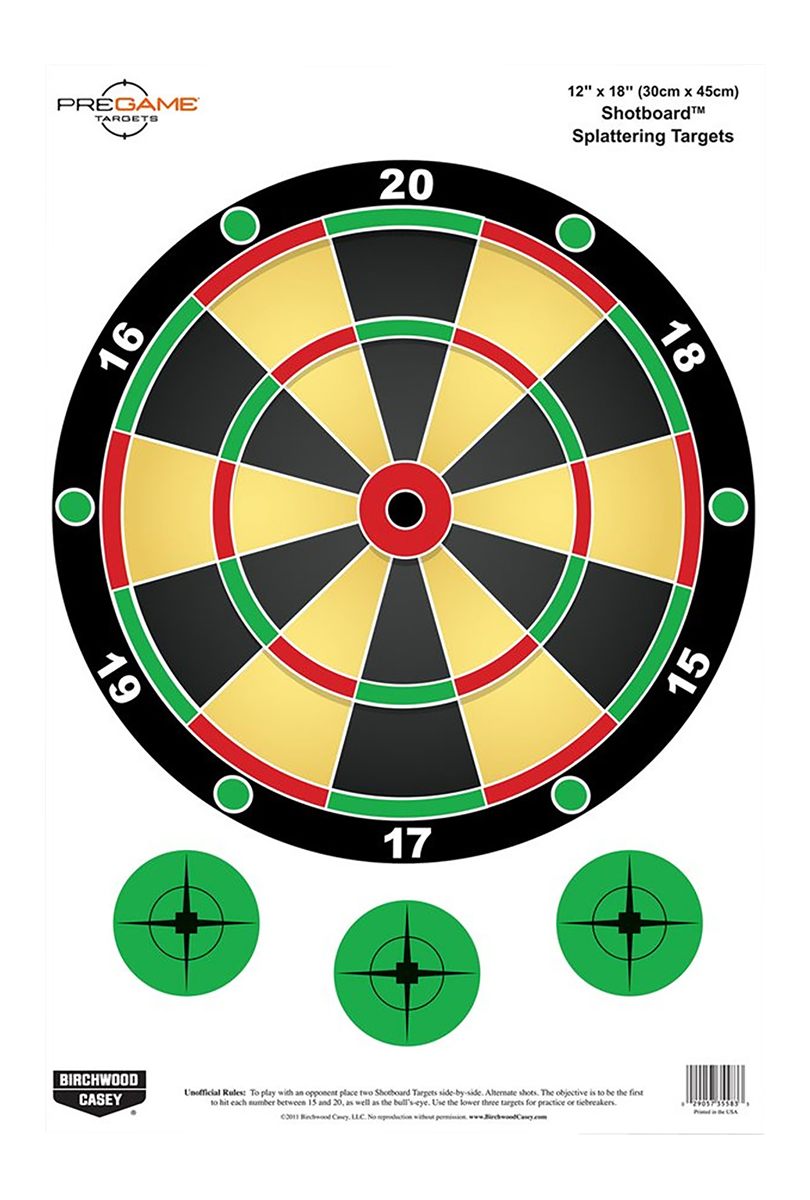 Birchwood Casey Dirty Bird 12 x 18-Inch Shotboard Target, 8 Sheet Pack