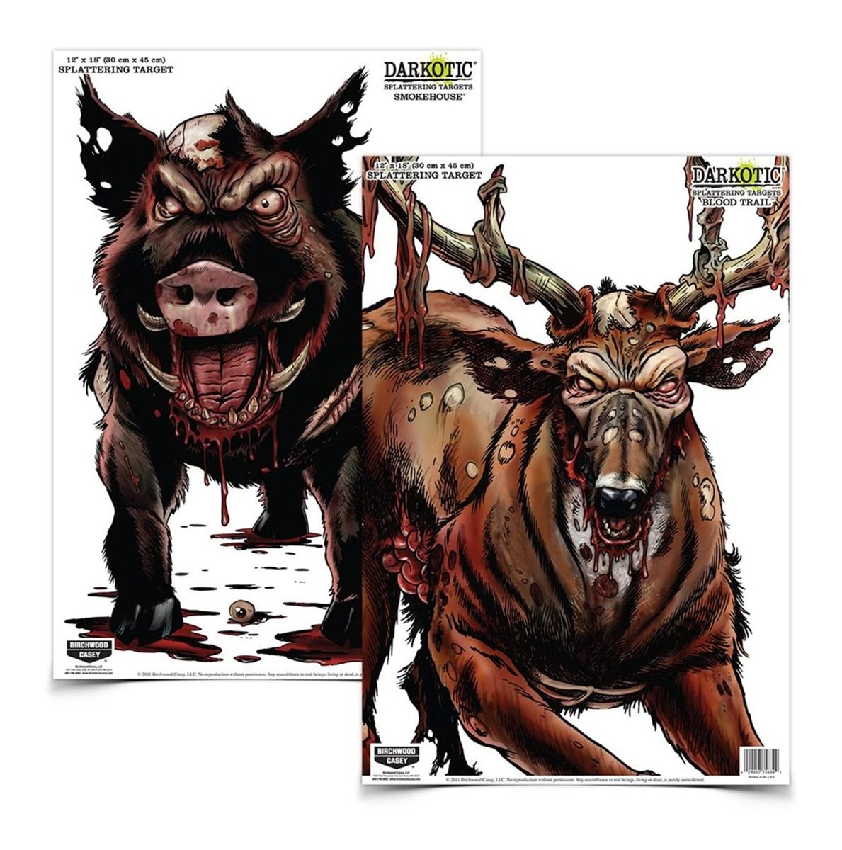 Birchwood Casey Darkotic 12in x 18in Splattering Targets | Highly Visible I