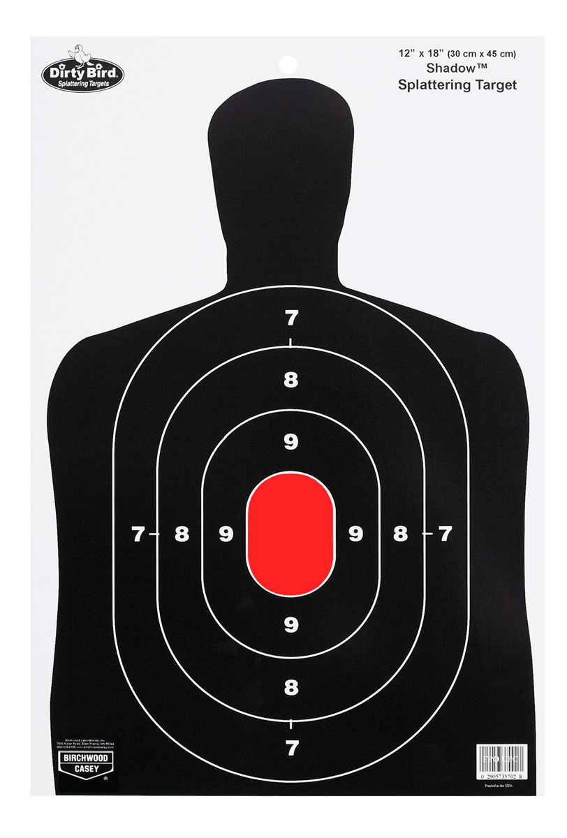 Birchwood Casey 35707 Dirty Bird BC-27 Silhouette Tagboard Hanging Pistol 1