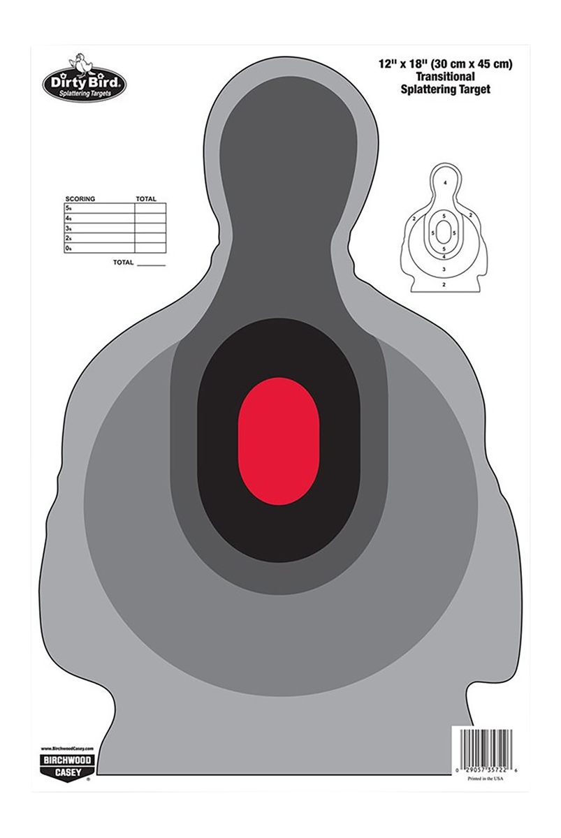 Birchwood Casey 35722 Dirty Bird Silhouette Tagboard Target 12in x 18in 100