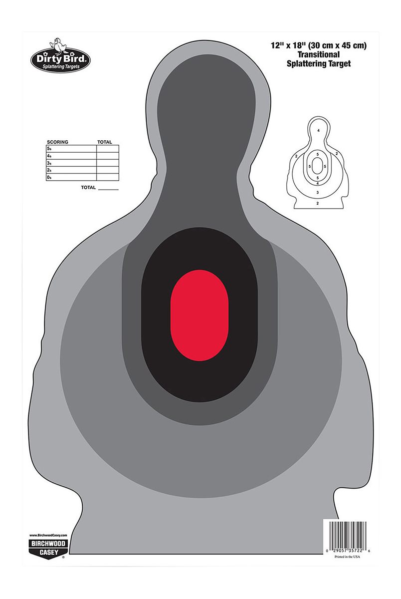 Birchwood Casey 35727 Dirty Bird Silhouette Tagboard Target 12in x 18in 8 P