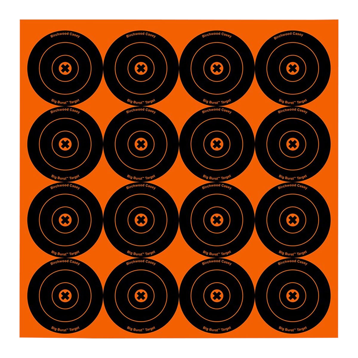 Birchwood Casey Big Burst 3in - 48 Bull's-Eye Targets - 3 Sheets