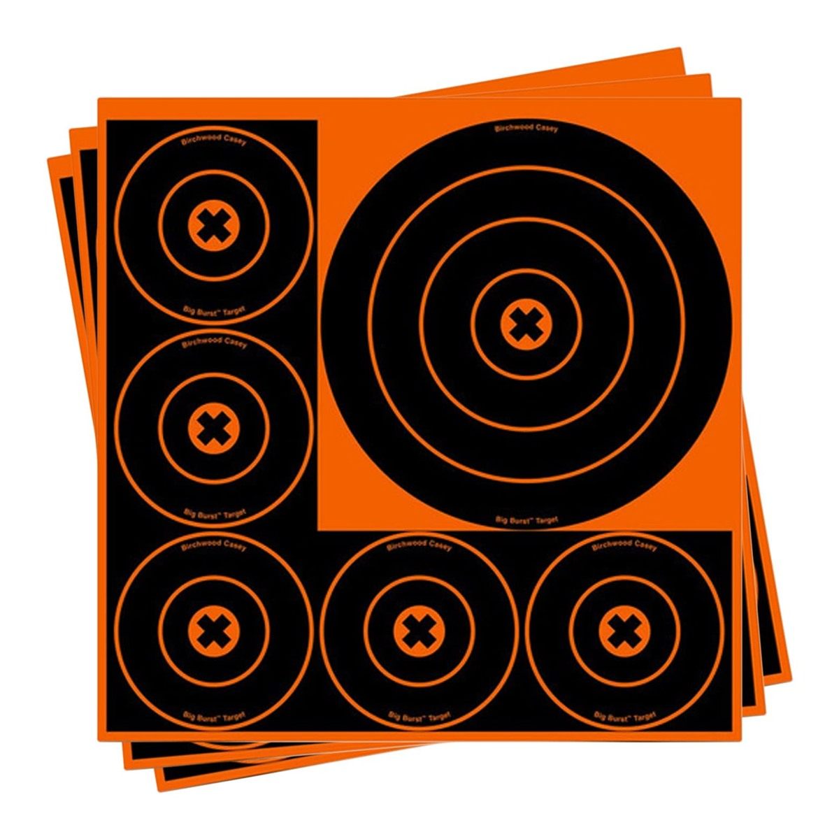 Birchwood Casey Big Burst Bull's Eye Always Flat Adhesive Back Shooting Tra