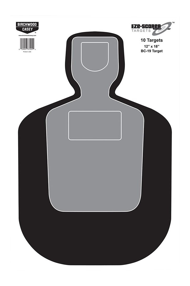 Birchwood Casey 12in x 18in Eze-Scorer BC-19 Shoot-Up Brilliant White Paper