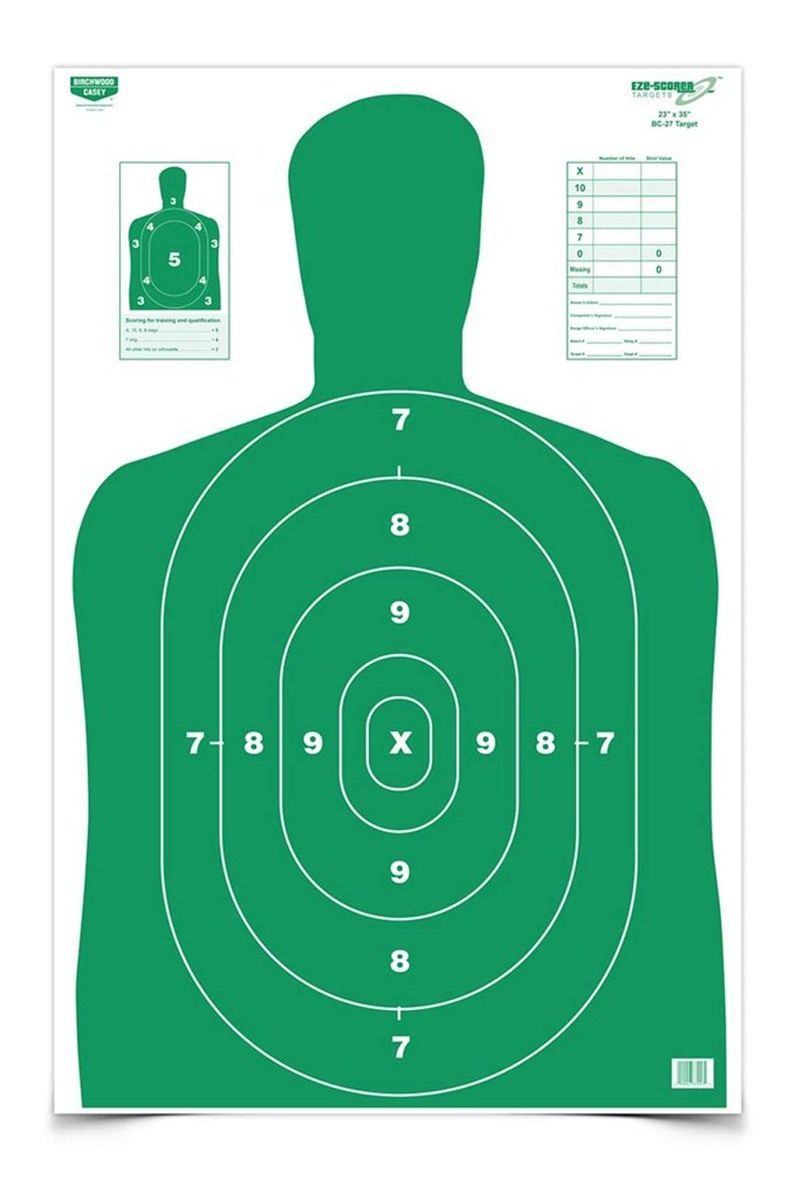Birchwood Casey 23in x 35in Eze-Scorer BC-27 High-Contrast Silhouette Shoot