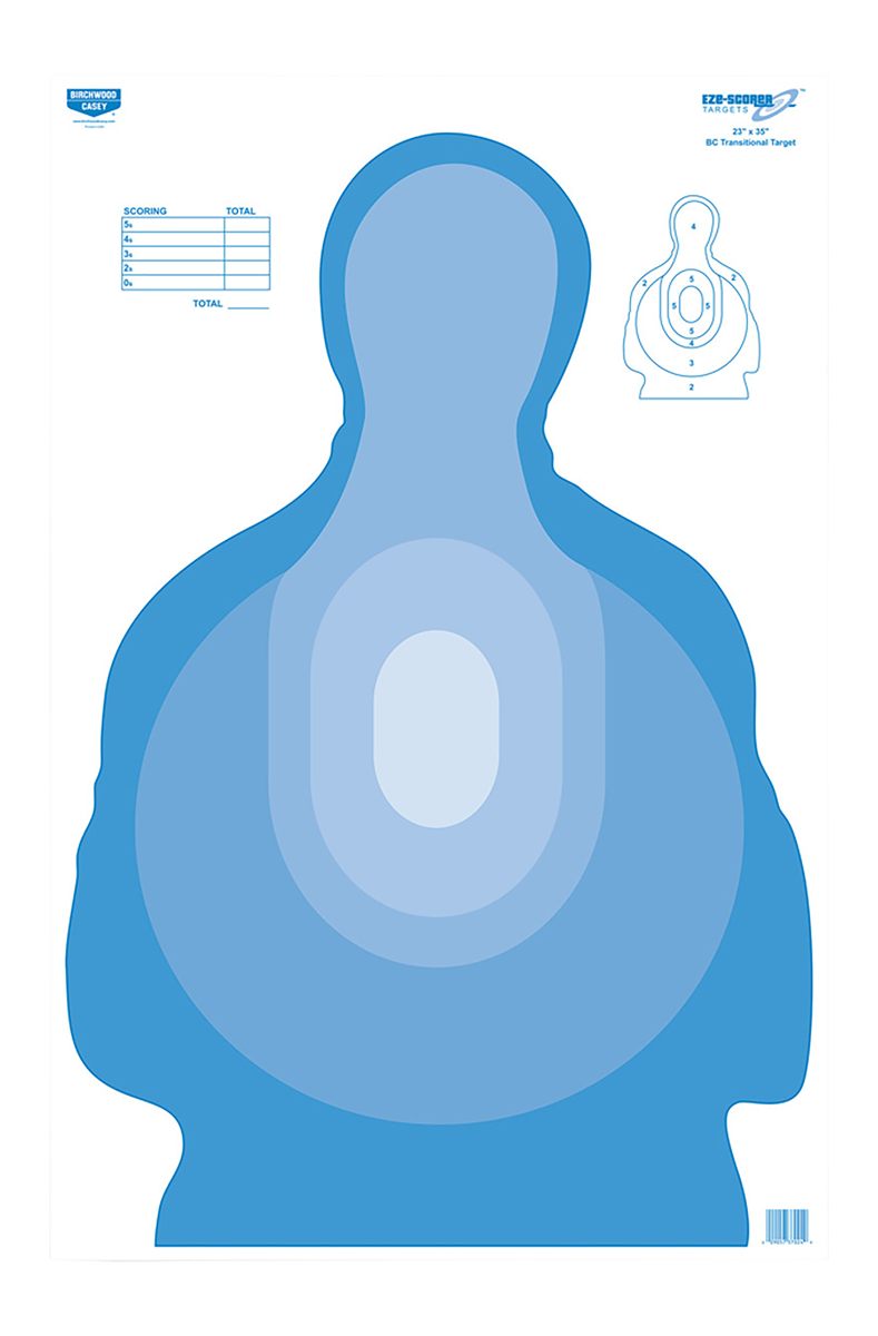 Birchwood Casey 37024 EZE-Scorer Silhouette Paper Target 23in x 35in 100 Pe