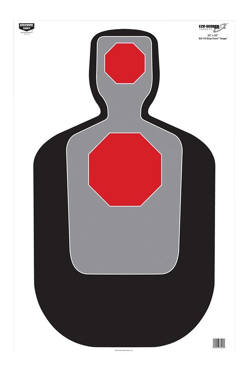 Birchwood Casey 37043 EZE-Scorer BC-19 Silhouette Paper Target 23in x 35in