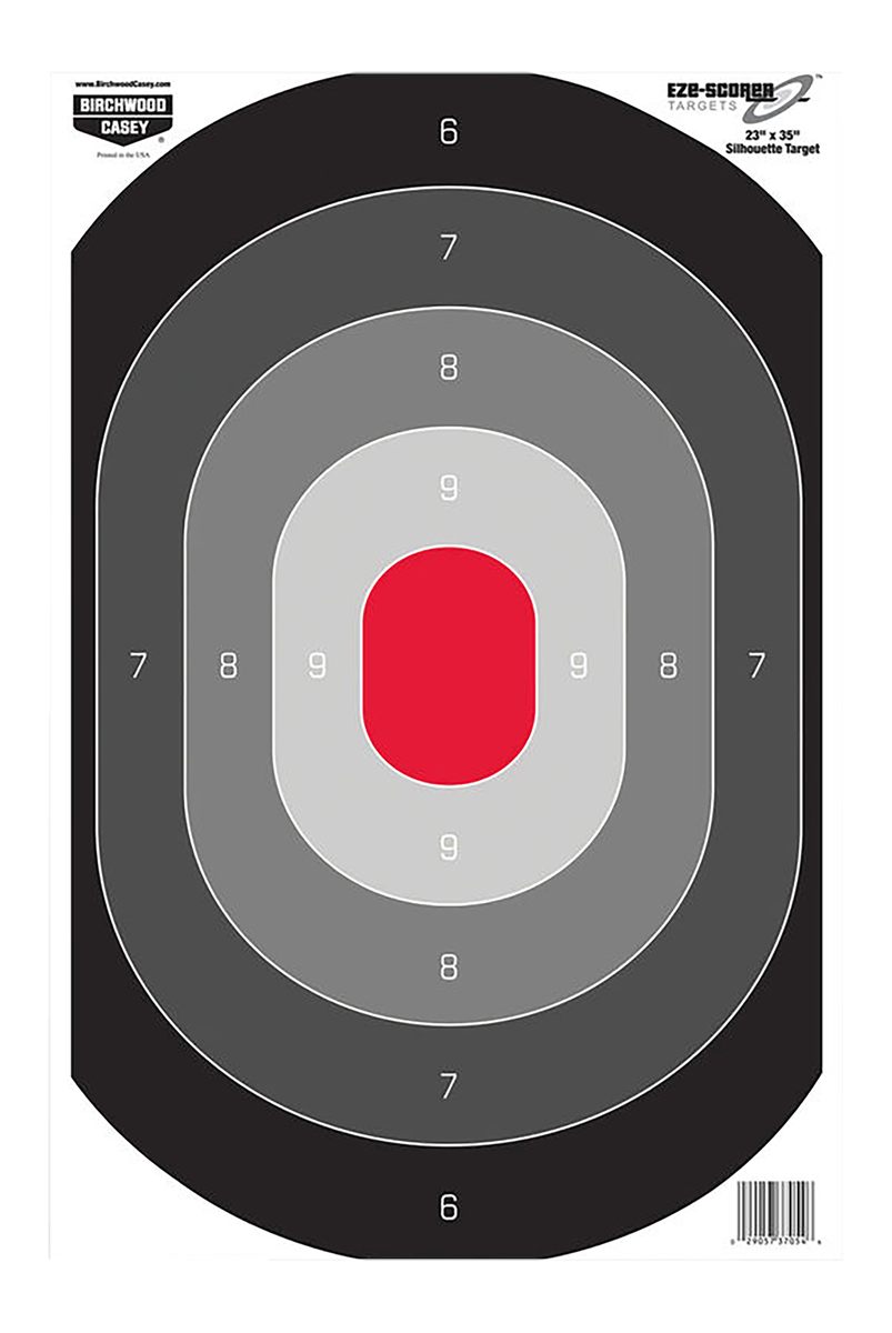 Birchwood Casey 37054 EZE-Scorer Silhouette Paper Target 23in x 35in 100 Pe
