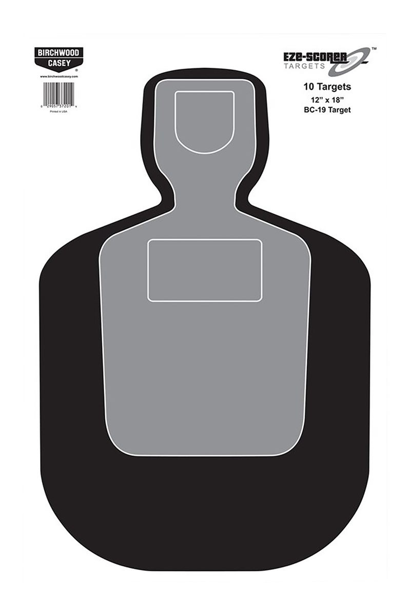 Birchwood Casey 12in x 18in Eze-Scorer BC-19 Shoot-Up Brilliant White Paper
