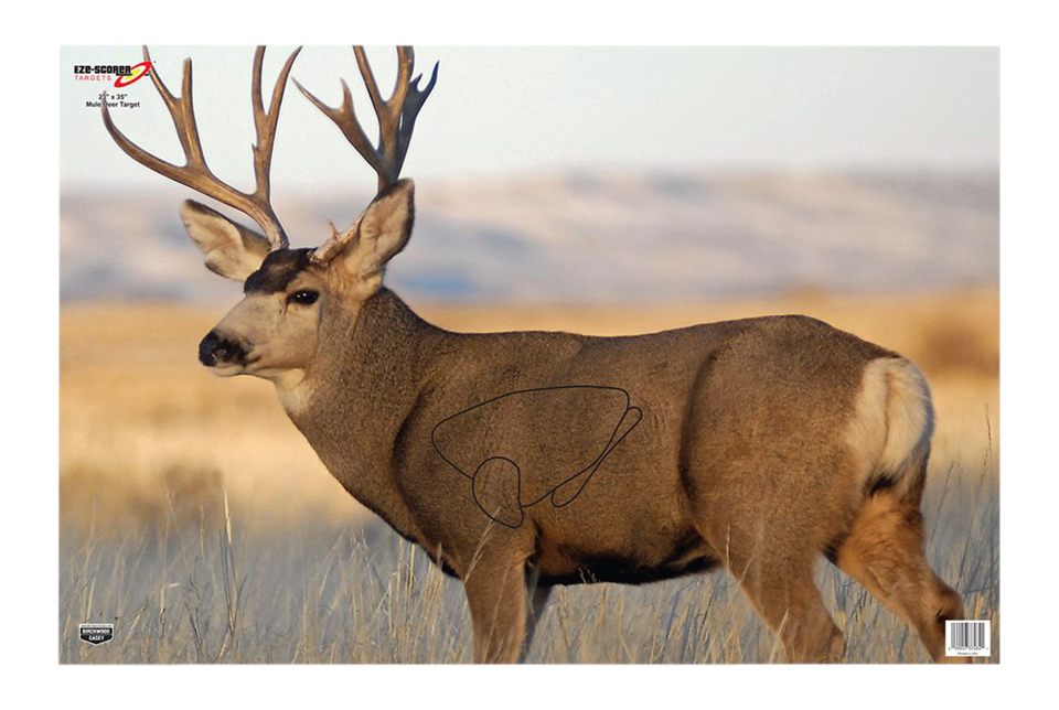 Birchwood Casey 37482 Eze-Scorer Mule Deer Paper Target (2 Count), 23 x 35 view 2