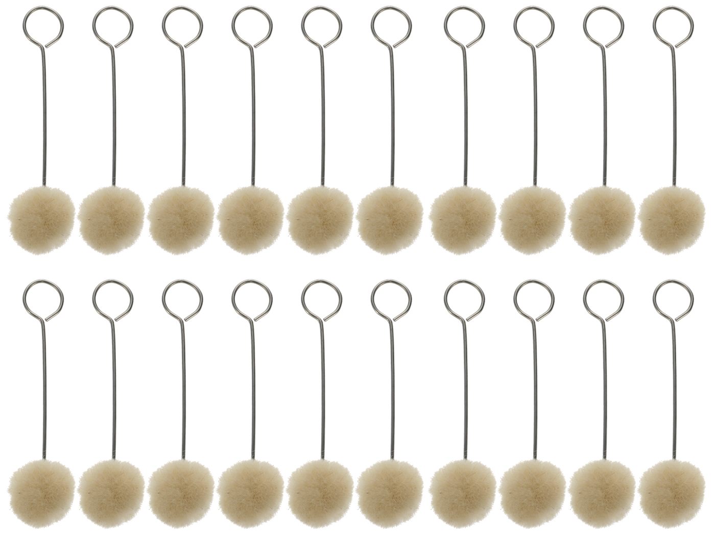 Birchwood Casey Large Wire-Handled Swauber Applicators for Gun Cleaning, Ma