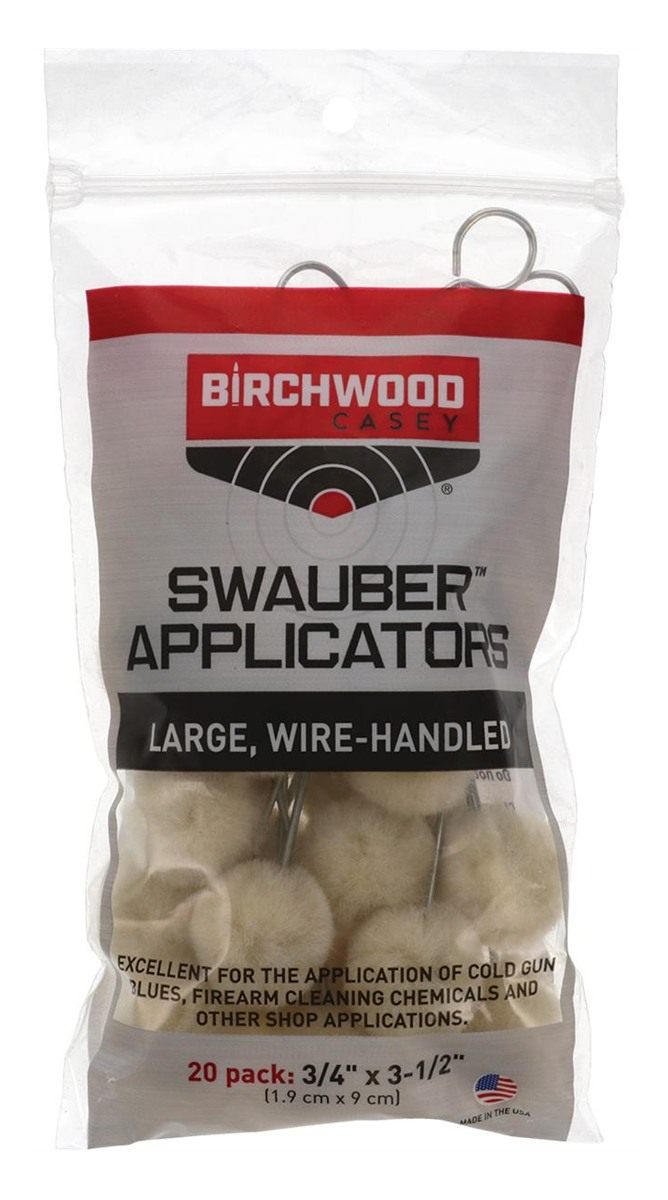 Birchwood Casey Large Wire-Handled Swauber Applicators for Gun Cleaning, Ma view 2