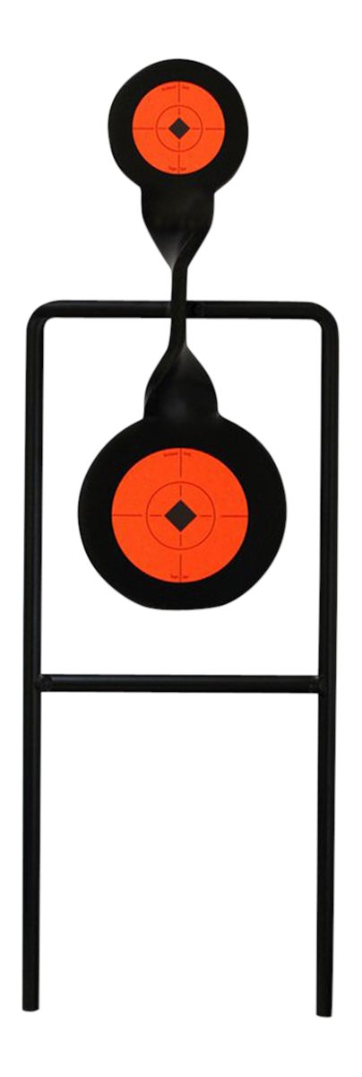 Birchwood Casey 46244 World of Targets Double Mag Handgun Black/Orange Stee