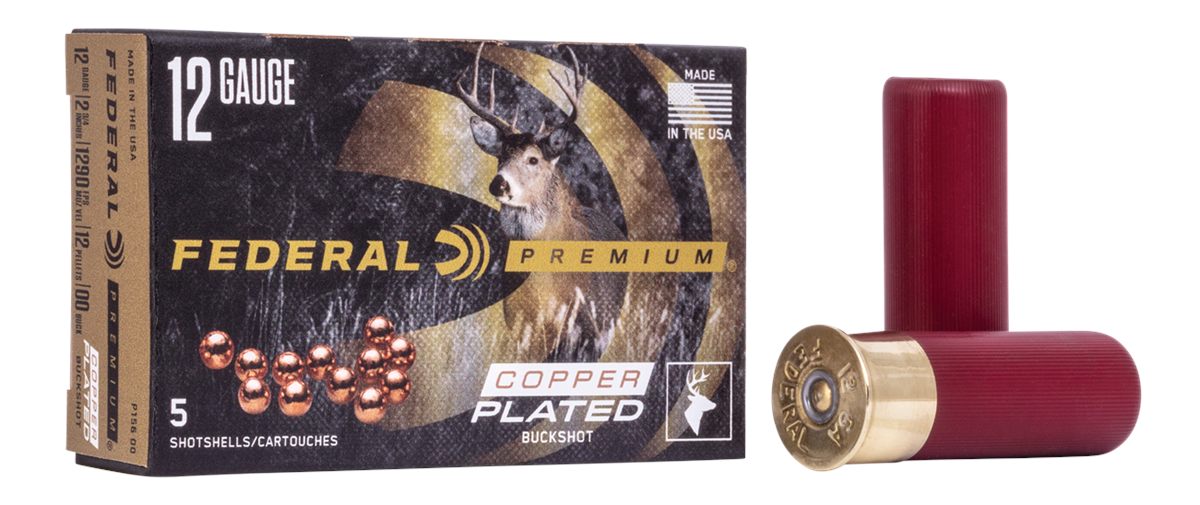 Federal P15600 Premium Magnum 12 Gauge 2.75in Pellets 1 1/2oz 00 BuckShot 5