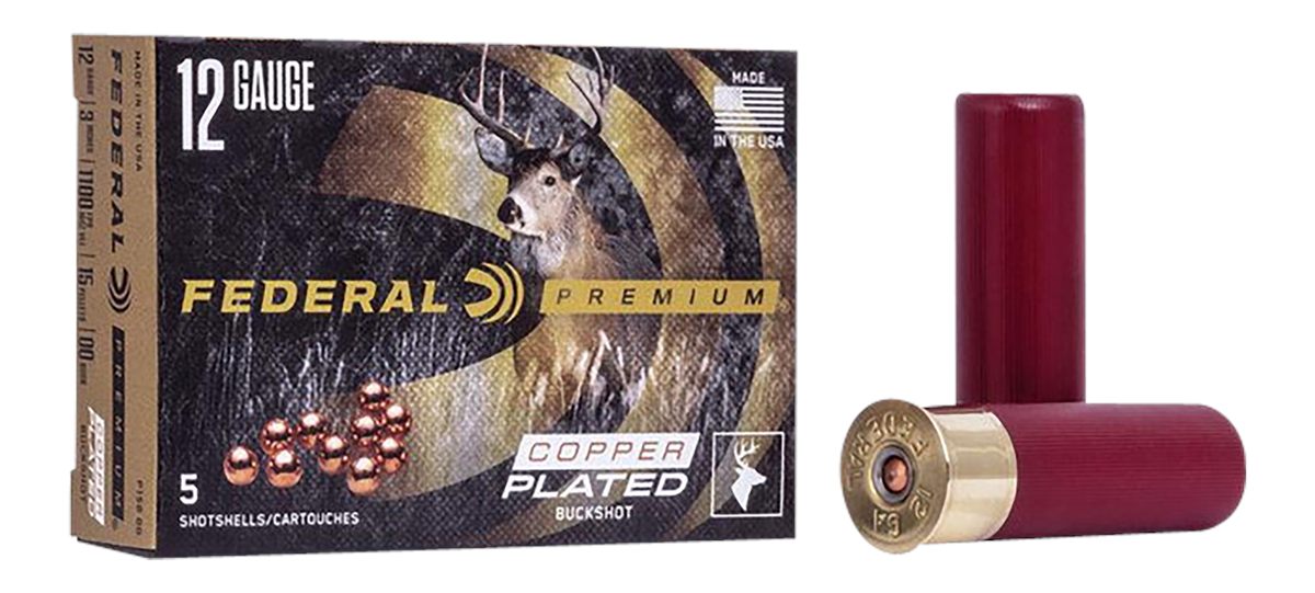 Federal Ammo P15800 Premium Buckshot 12 Gauge 3in 1 7/8oz 00 5 Per Box/50 C