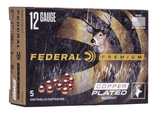 Federal Ammo P15800 Premium Buckshot 12 Gauge 3in 1 7/8oz 00 5 Per Box/50 C view 2