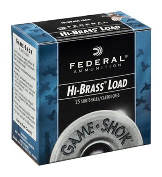 Federal Game-Shok Upland Hi Brass Load Shotshells 12 2 3/4in 1/4 oz 1330 fp view 3