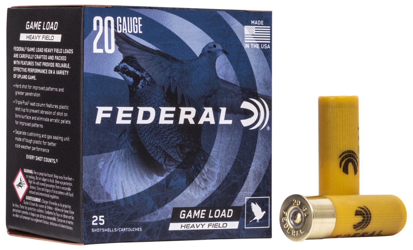 Federal Cartridge Game-Shok Upland - Heavy Field Load - 20ga 2-3/4in 1oz. 8