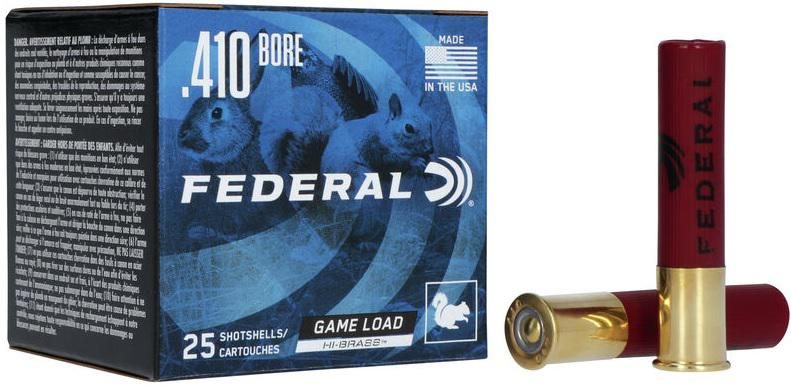 Federal Game-Shok Upland Hi-Brass Load Shotshells .410 2 1/2in 1/2oz 1200 f view 3