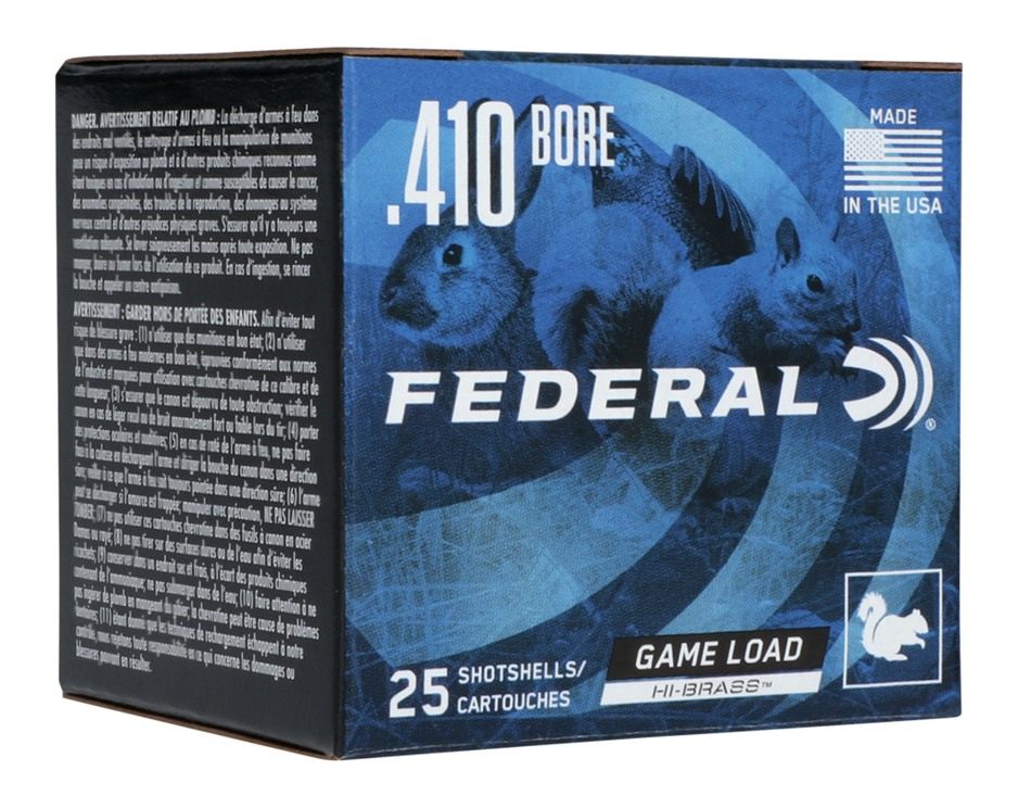Federal Game-Shok Upland Hi-Brass Load Shotshells .410 2-1/2in oz 1200 fps view 2