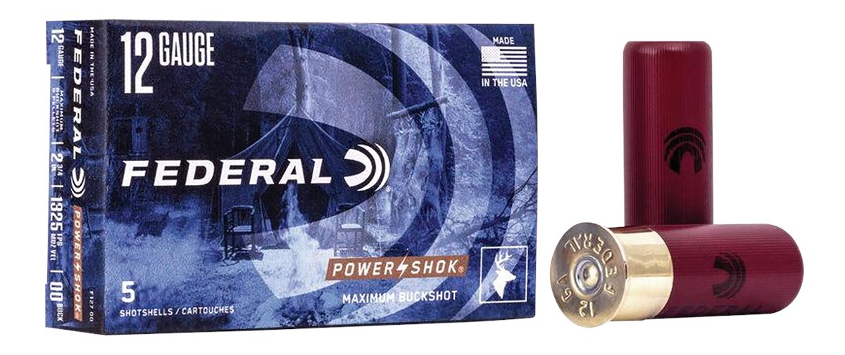 Federal F12700 Power-Shok Magnum 12 Gauge 2.75in 9 Pellets 1 3/16oz 00 Buck