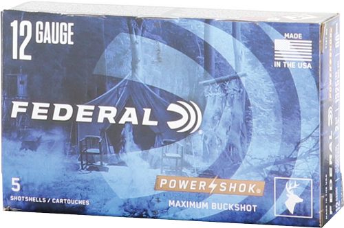 Federal F12700 Power-Shok Magnum 12 Gauge 2.75in 9 Pellets 1 3/16oz 00 Buck view 3