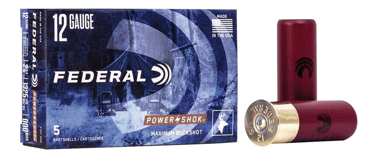 Federal F127000 Power-Shok Magnum 12 Gauge 2.75in 8 Pellets 000 BuckShot 5